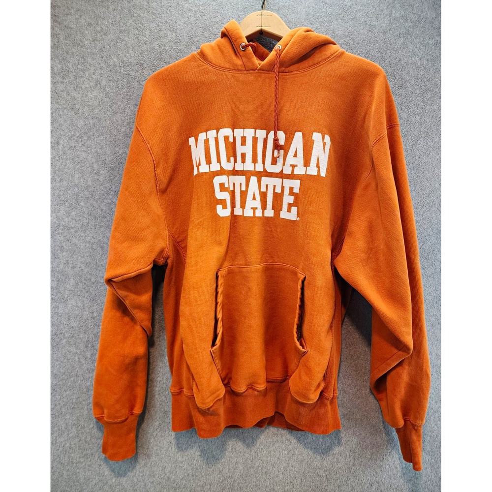 Steve & Barry's Michigan State Spartans Fleece Pullover Hoodie Logo Pockets L